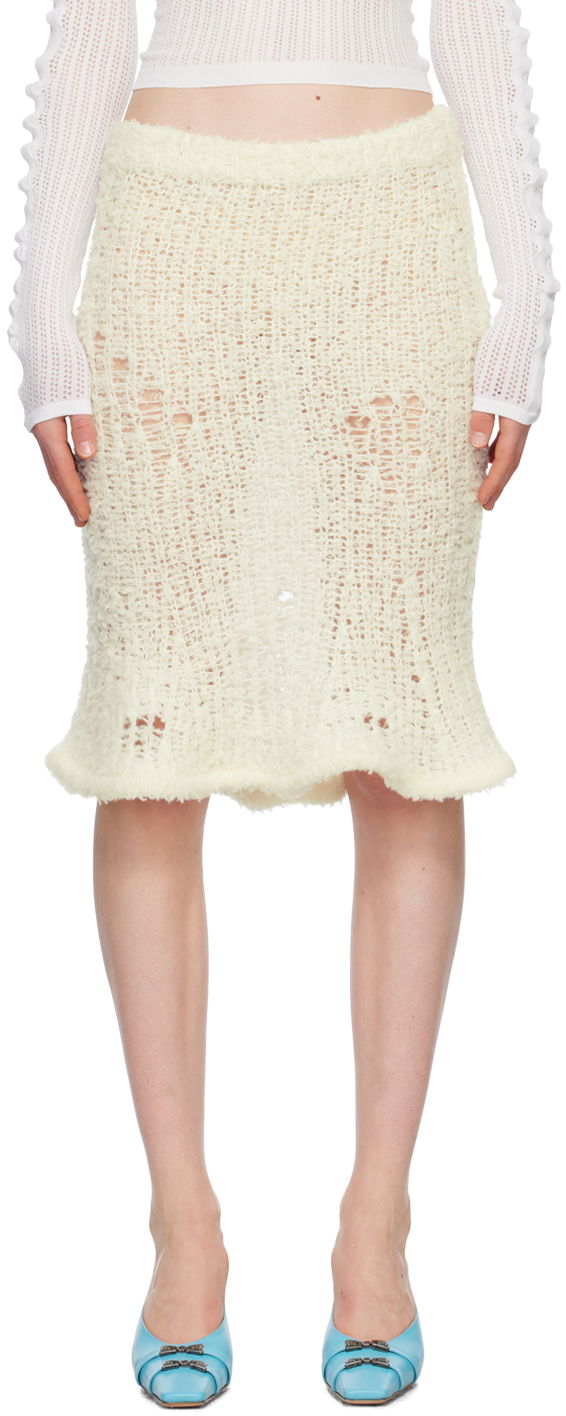 Krila Acne Studios Flared Midi Skirt Bela | AF0329-, 0