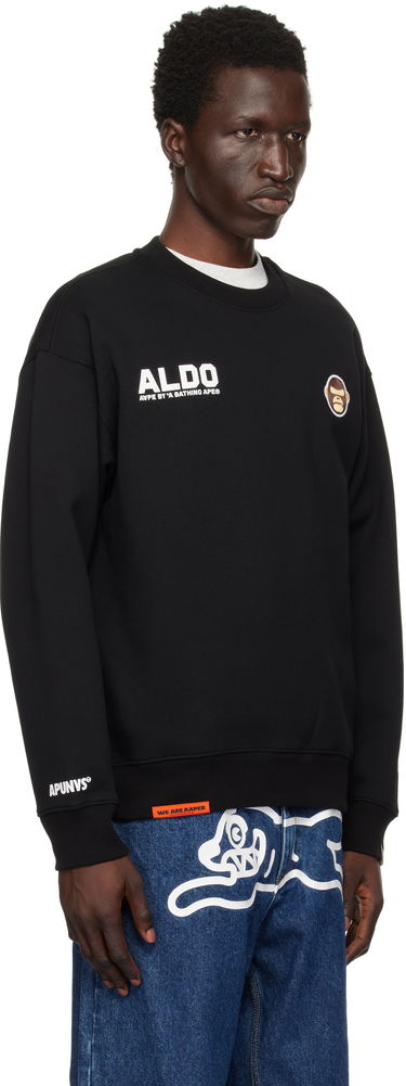Pulover AAPE by A Bathing Ape AAPE by A Bathing Ape 'AAPER Aldo' Sweatshirt Črna | AAPSWMB377XXNBKX, 1