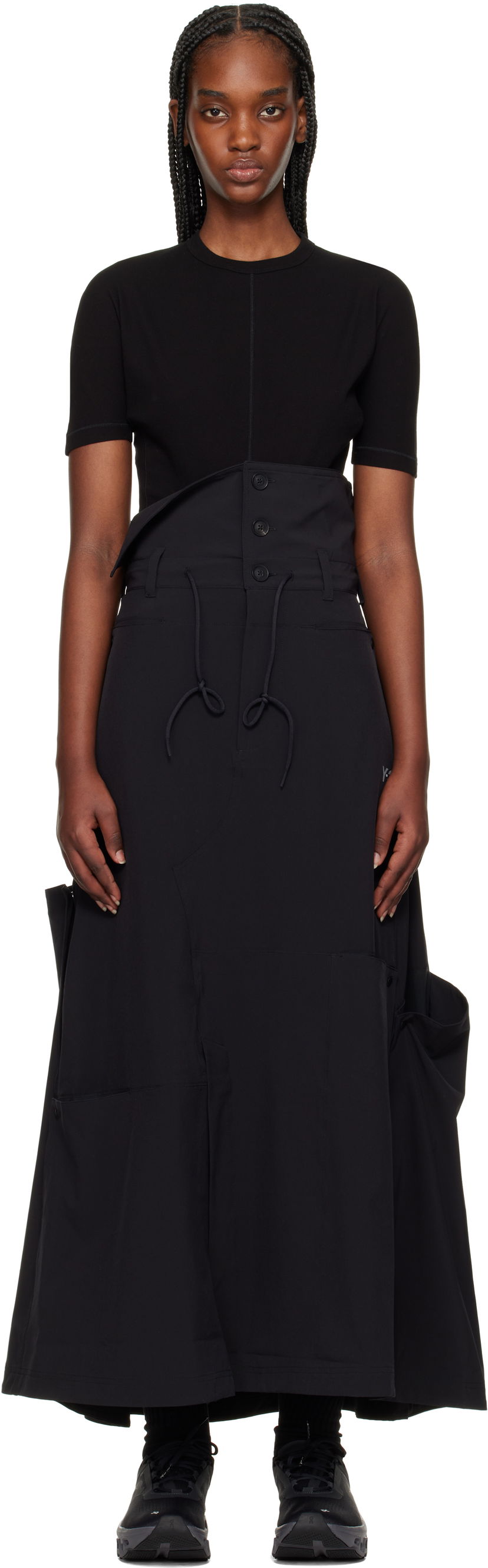 Krila Y-3 Y-3 Vent Midi Skirt Črna | JD1477