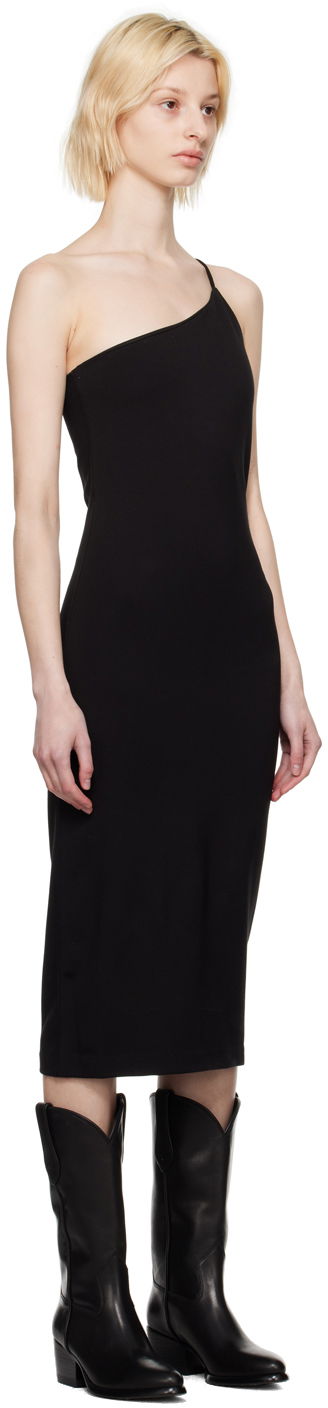 Obleke rag & bone rag & bone Irina One-Shoulder Midi Dress Črna | WAC23P3004LC04, 1