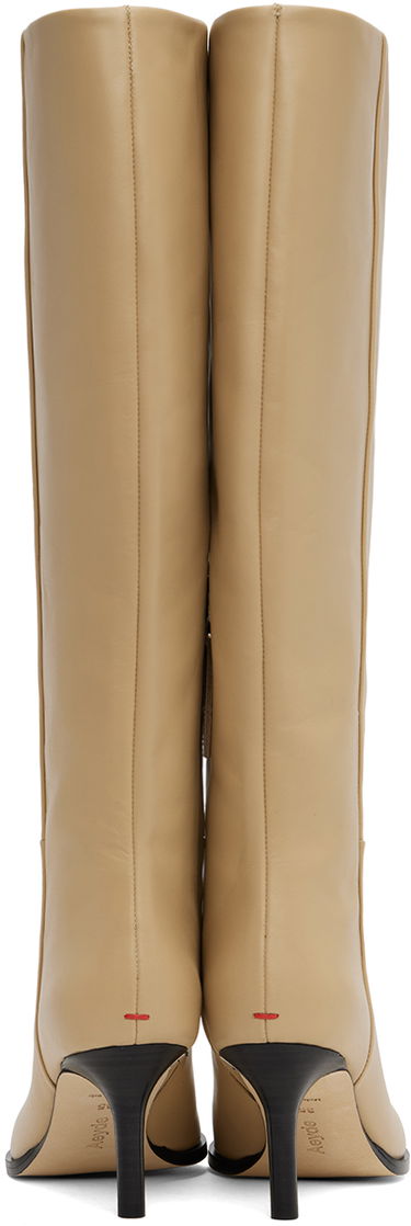 Plašči Aeyde Aeyde Tula Leather Tall Boots Bež | A11-KB-TULP75ST95-FW24-957-065, 1