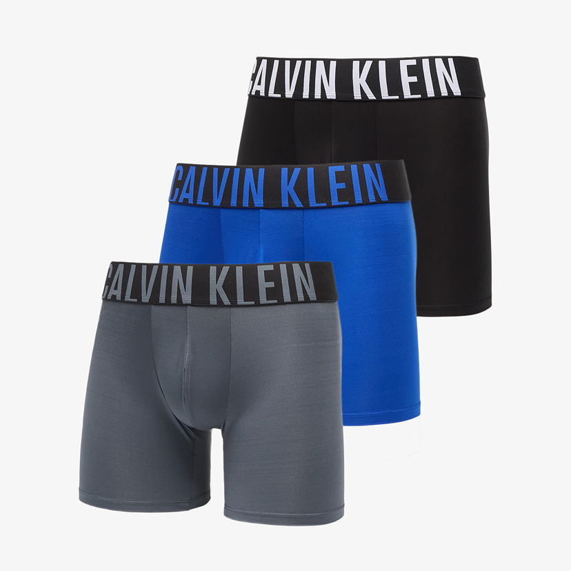 Boksarice CALVIN KLEIN Intense Power Microfiber Stretch Boxer Brief 3-Pack Večbarvna | 000NB3612A Z2Q