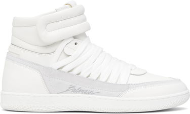 Oblačila Balmain Balmain Swan Mid-Top Bela | EM0VH388LTSU, 0