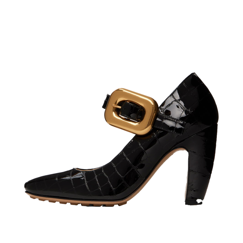 Superge in čevlji Bottega Veneta Mostra Mary-Jane Heels "Black" Črna | 729722 V2DW0