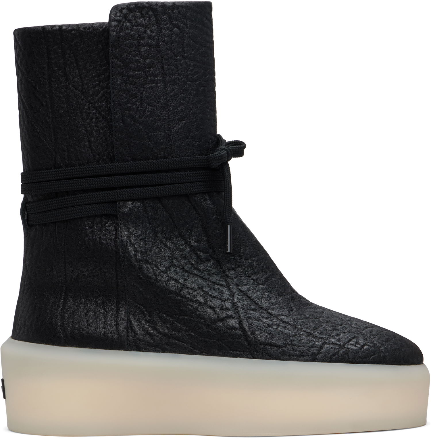Superge in čevlji Fear of God Pebbled Leather Boots Črna | FG882-109LTH, 0