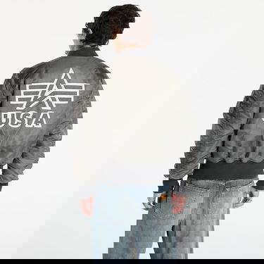 Bomber jakna Alpha Industries MA-1 Distressed Bomber Jacket Siva | 258128-432, 4