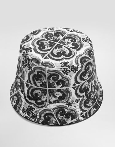 Klobuk Dolce & Gabbana Dolce & Gabbana Majolica-Print Bucket Hat Večbarvna | GH731AFSFNUIU3TN, 1