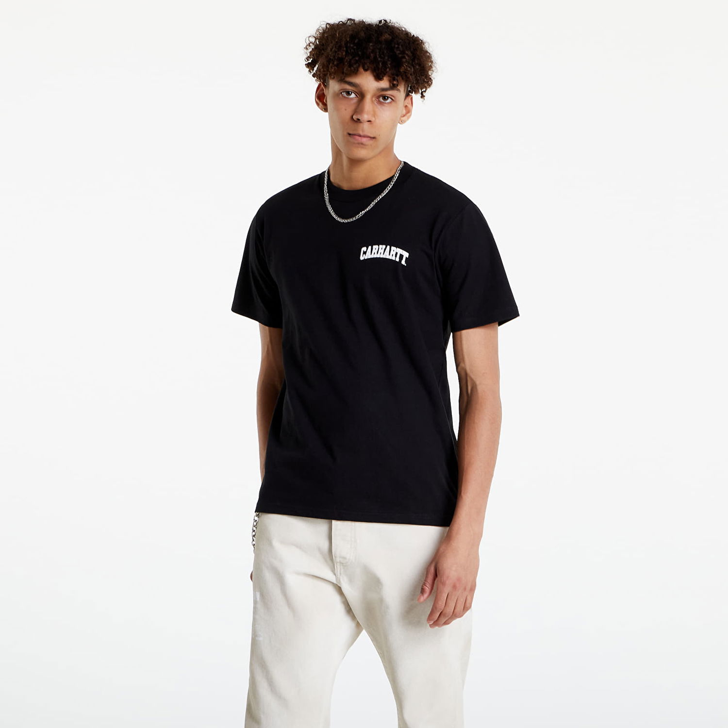 Majica Carhartt WIP S/S University Script Črna | I028991.0D2XX, 1