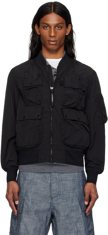 Bomber jakna C.P. Company C.P. Company Chrome-R Multipocket Bomber Jacket Črna | 18CMOW010A-005904G, 0