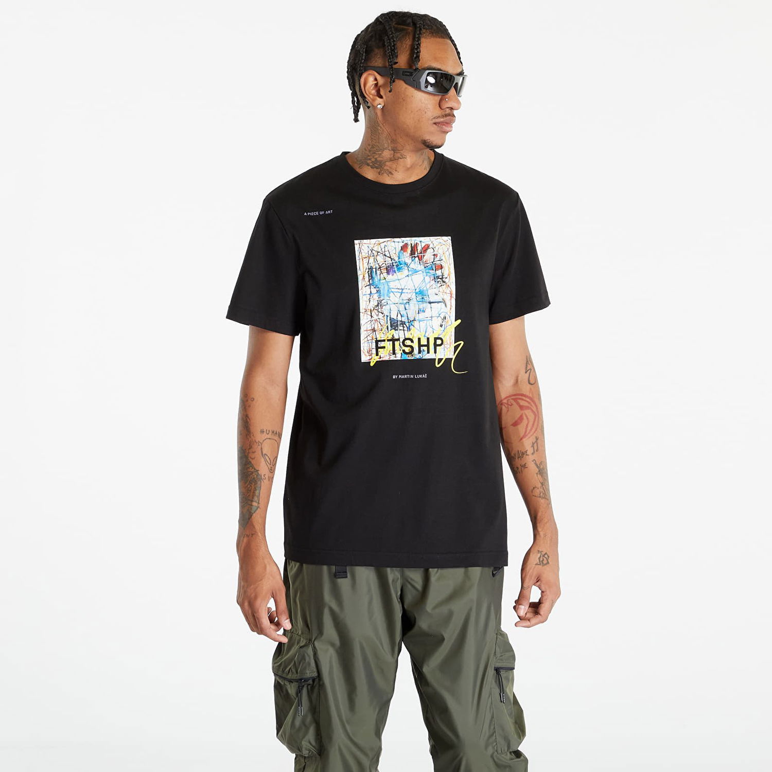 Majica Footshop Martin Lukáč x Colouring Outside The Lines Črna | FTSHP_302, 0