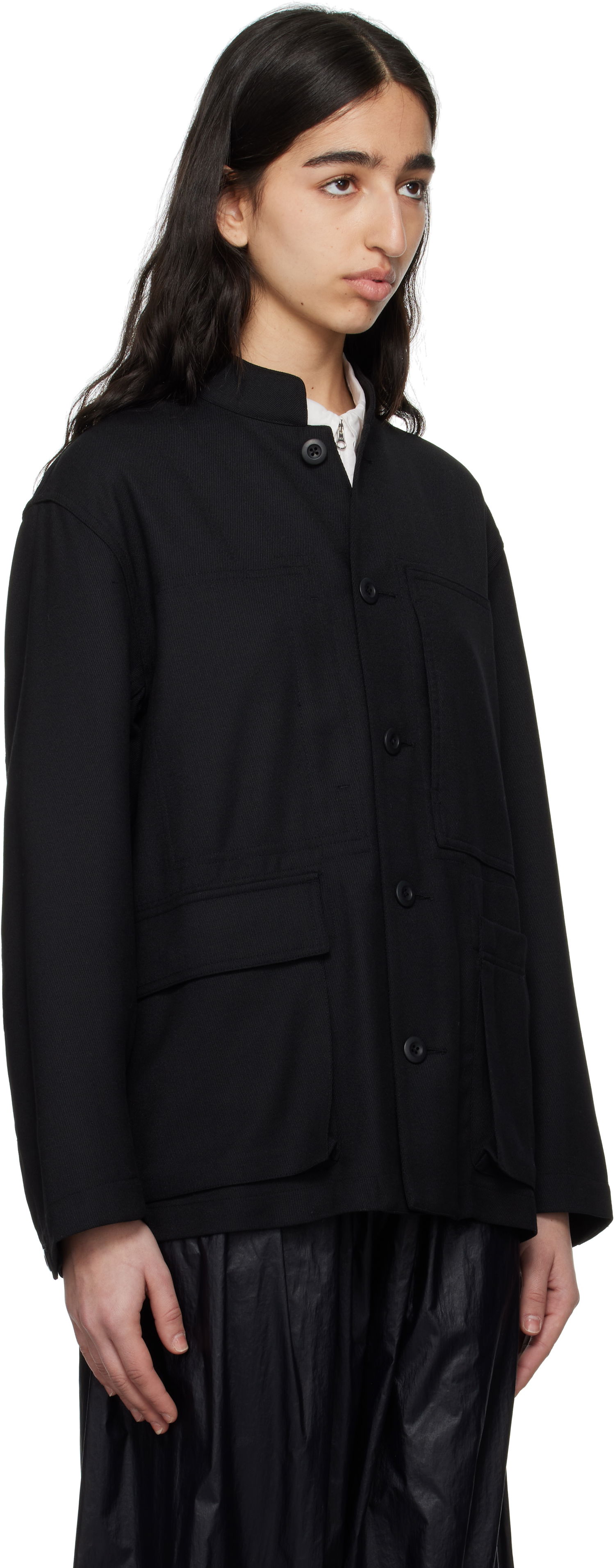 Jakna Snow Peak Snow Peak Hybrid Wool Utility Jacket Črna | JK-25SU103, 1