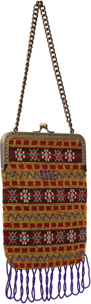 Torbica Bode Bode Beaded Bracken Frame Bag with Tassels Večbarvna | WRS25AC002, 1