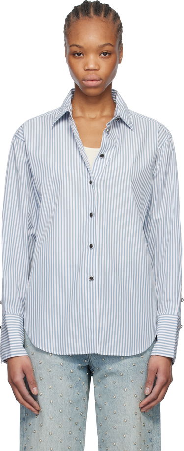 Srajce rag & bone rag & bone Eve Striped Shirt Modra | WAW24HA0184618, 0