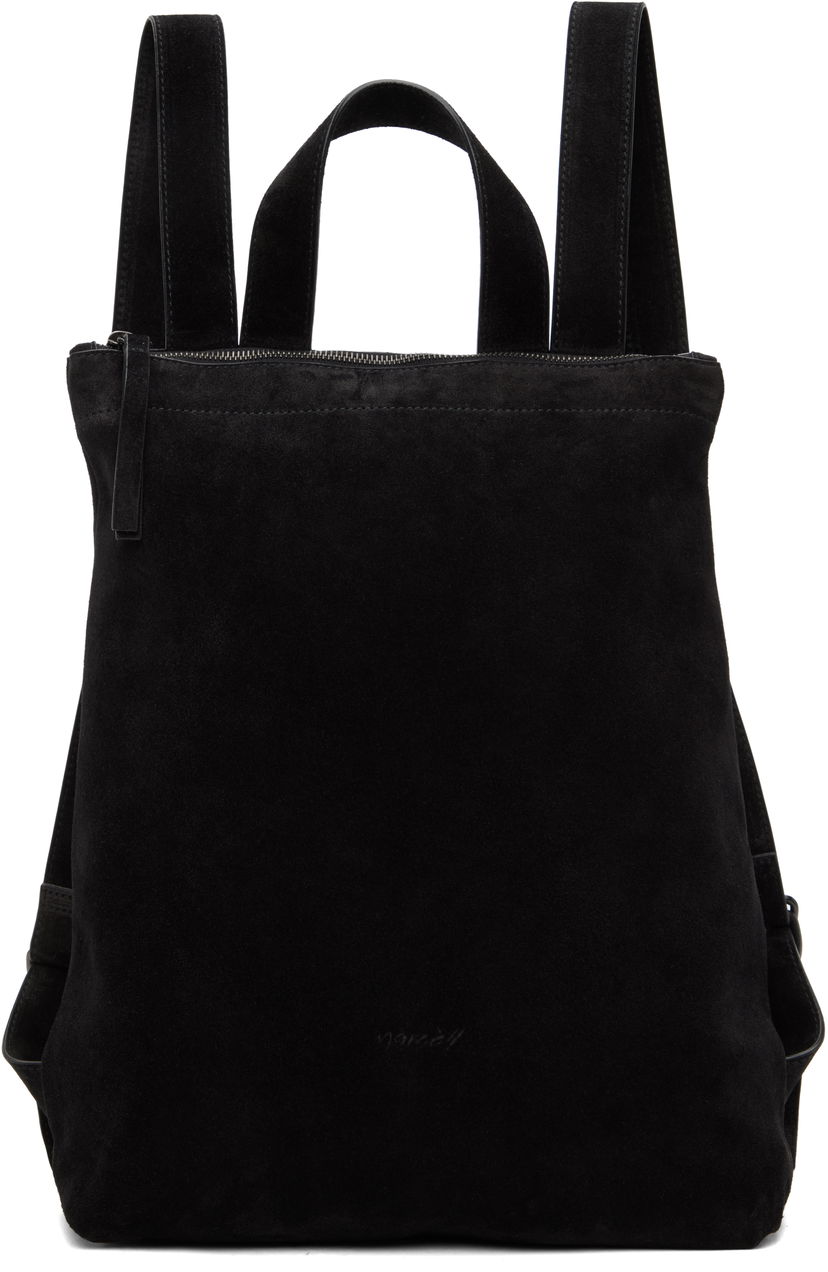 Nahrbtnik Marsèll Marsell Bretella Suede Backpack Črna | MB0441 P024666