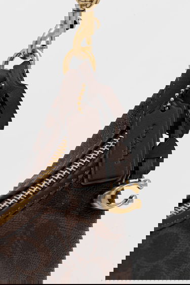 Torba za čez ramo Coach Juliet Monogram Crescent Shoulder Bag Rjava | CAM26, 3