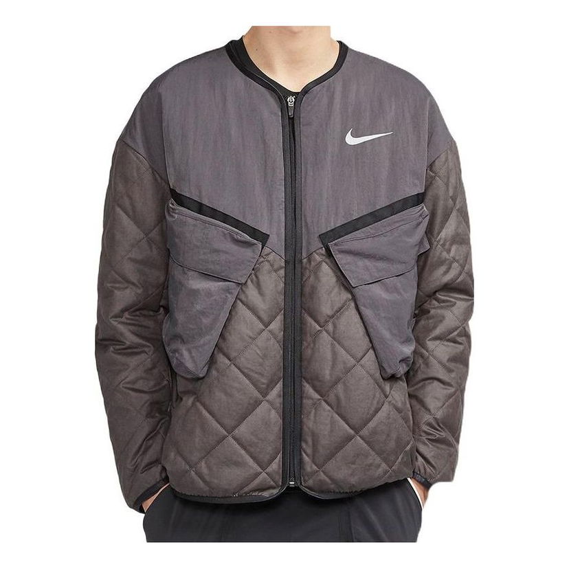 Puhovka Nike Men's Quilted Running Jacket Siva | CJ1460-082