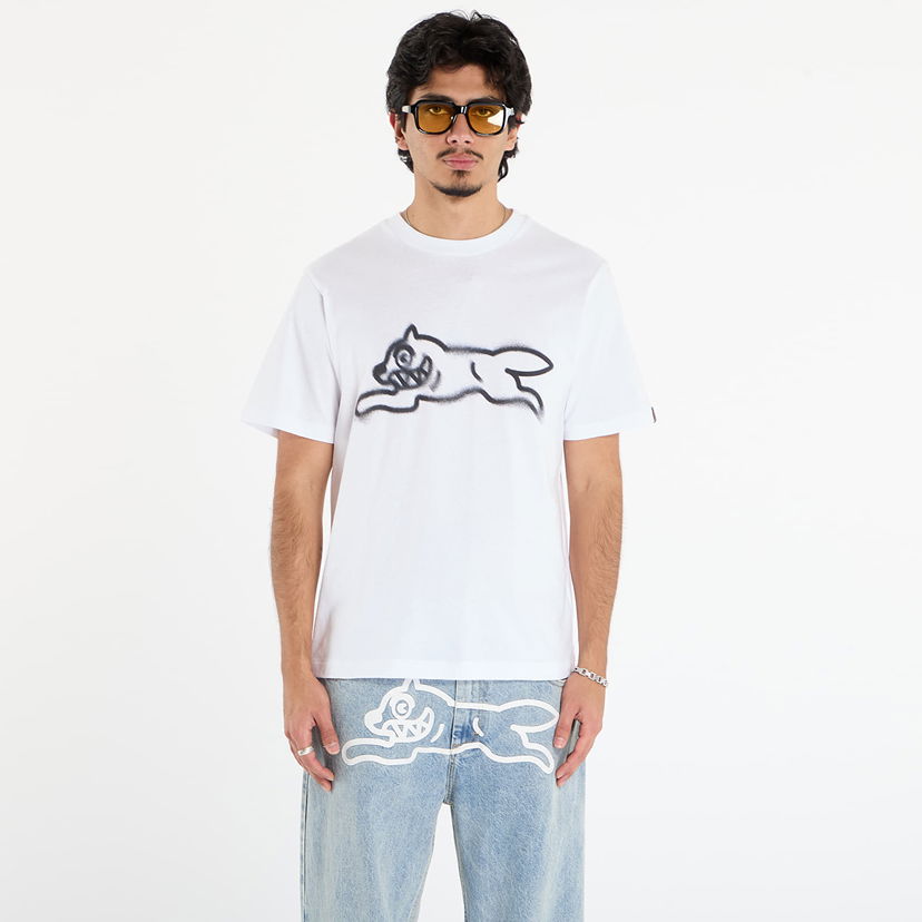 Majica BILLIONAIRE BOYS CLUB Icecream Spray Paint Running Dog T-Shirt Bela | IC25440 White