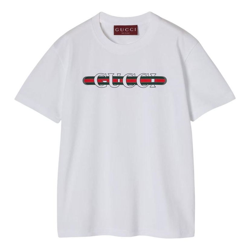 Majica Gucci Gucci T-Shirt Lido Bela | 787299-XJGNW-9074