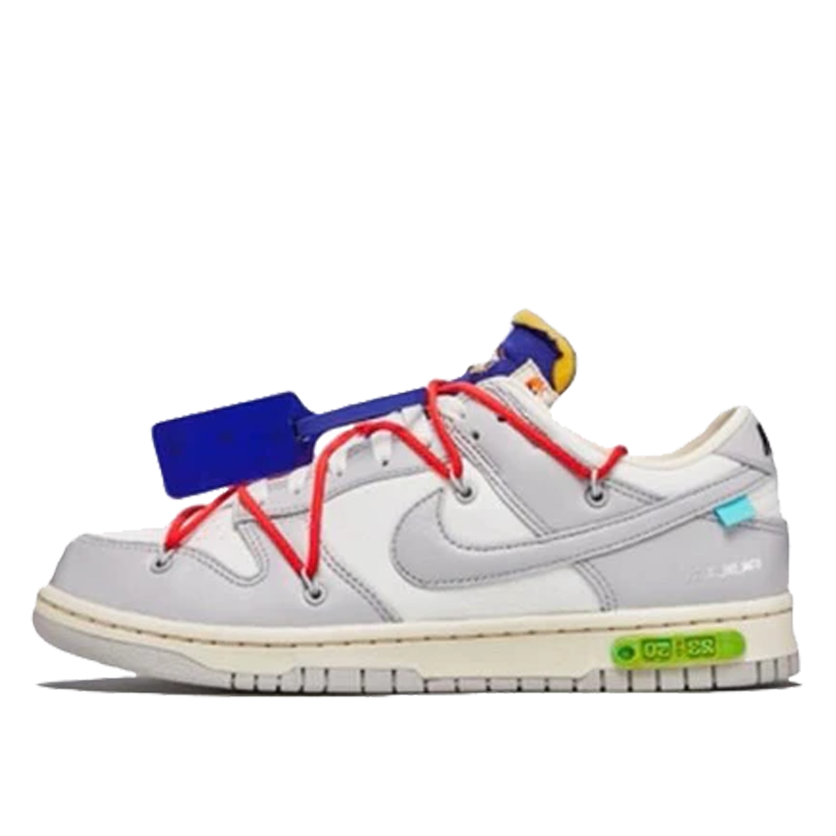 Superge in čevlji Nike Off-White x Dunk Low "Lot 23 of 50" Siva | DM1602-126, 1