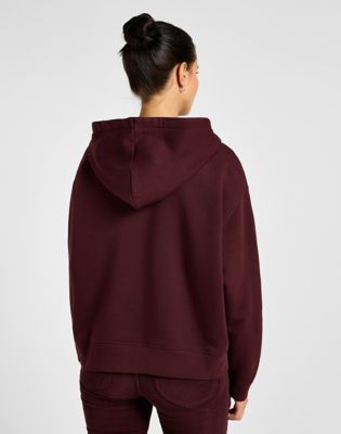 Pulover Lee Velvet Hoodie Lila | 112355175