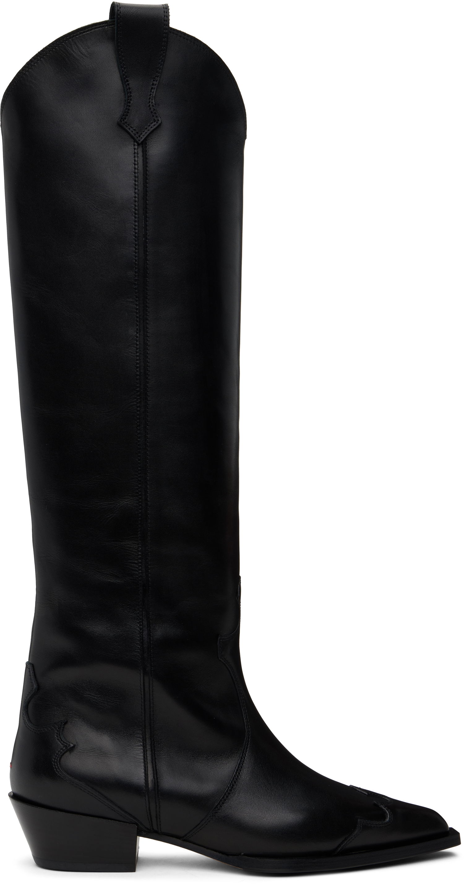 Obleke Aeyde Aeyde Aruna Leather Cowboy Tall Boots Črna | A11-KB-ARUP40CH-223-800-001, 0