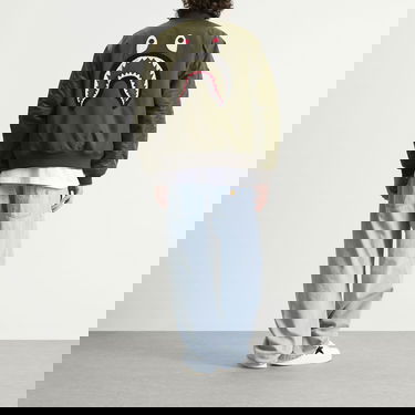 Bomber jakna BAPE Shark MA-1 Bomber Jacket with Tiger Graphic and Letter Patches Zelena | 001HJL801003M-ODR, 4