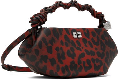 Torbica GANNI Ganni Leopard Print Mini Bou Bag Rdeča | A6628, 1