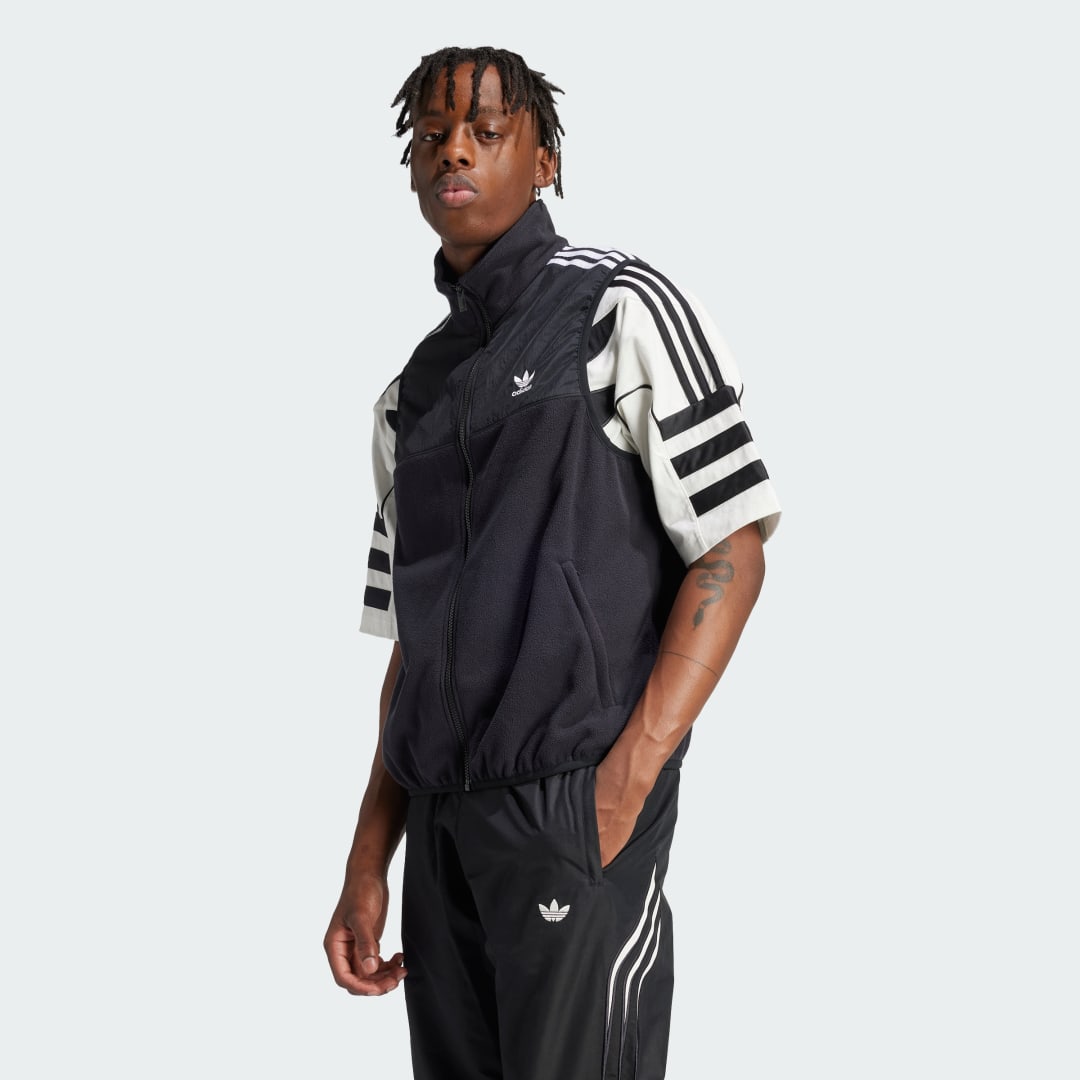 Telovnik adidas Performance Adicolor 3-Stripes Microfleece Črna | IZ4799, 1