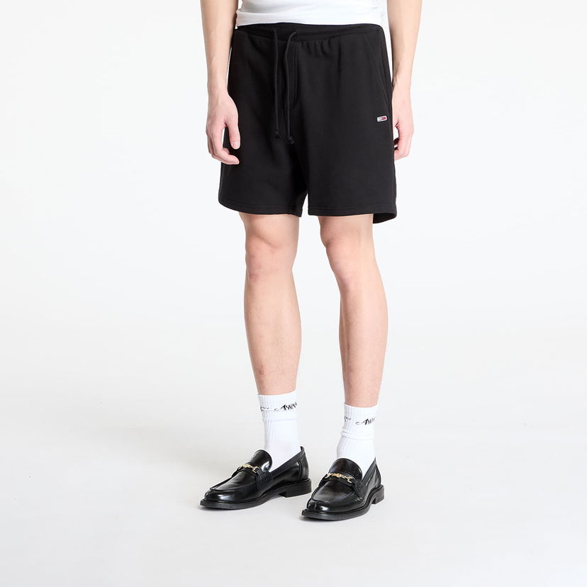 Kratke hlače Tommy Hilfiger Tommy Jeans Entry Graphic Sweatshorts Črna | DM0DM21369 BDS