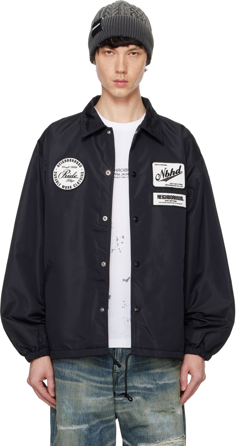 Vetrovka Neighborhood Windbreaker Jacket Črna | 242TSNH-JKM02