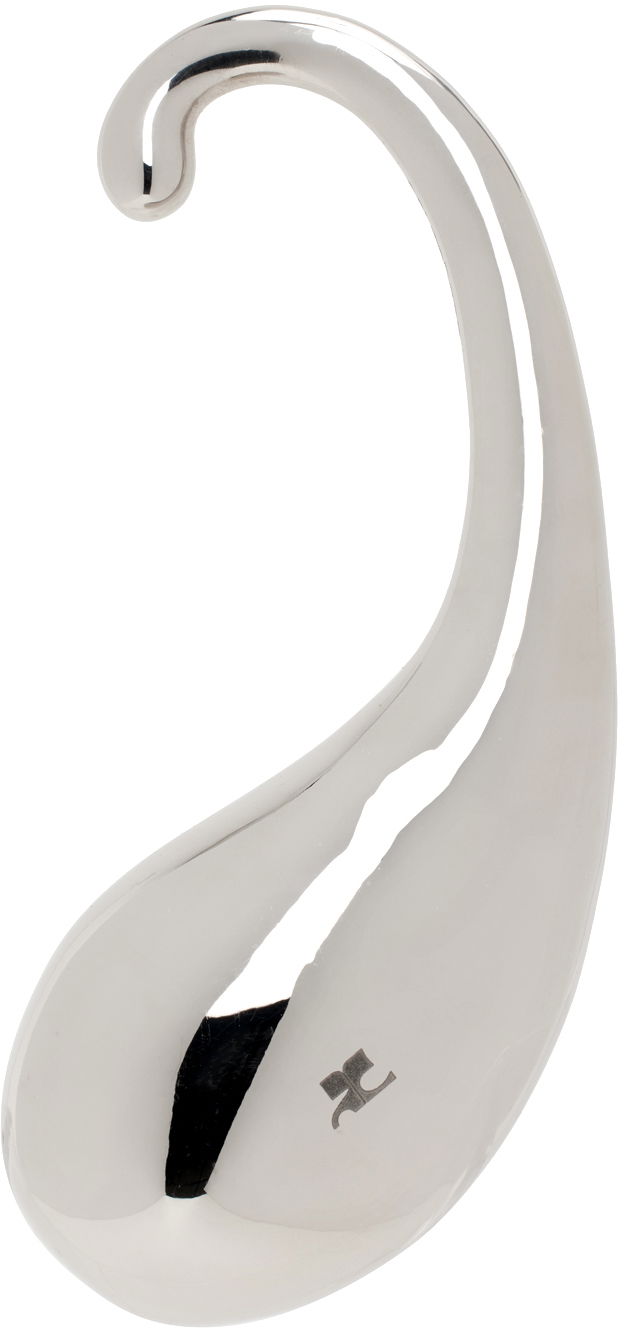 Uhani Courrèges Drop Metallic Single Ear Cuff Kovinski | 224ABO053LA0001