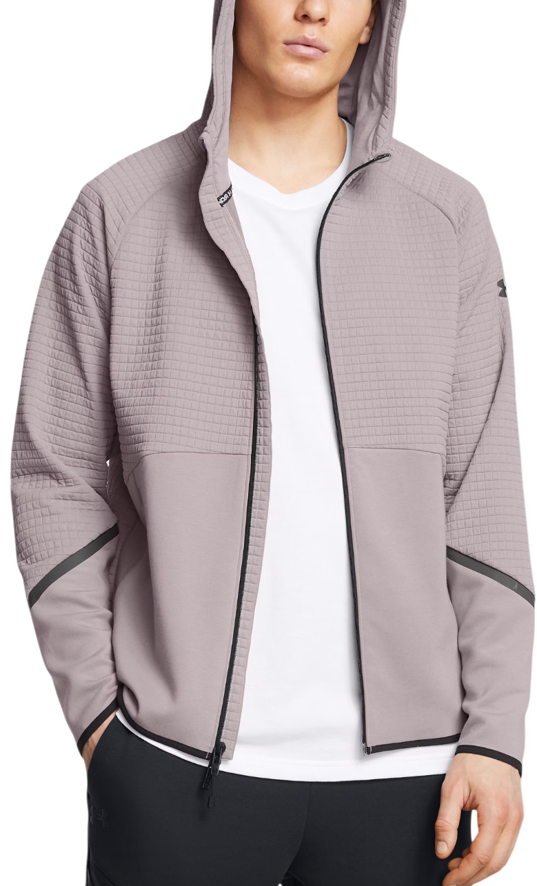 Pulover Under Armour Hooded Fleece Training Jacket Lila | 1386543-015