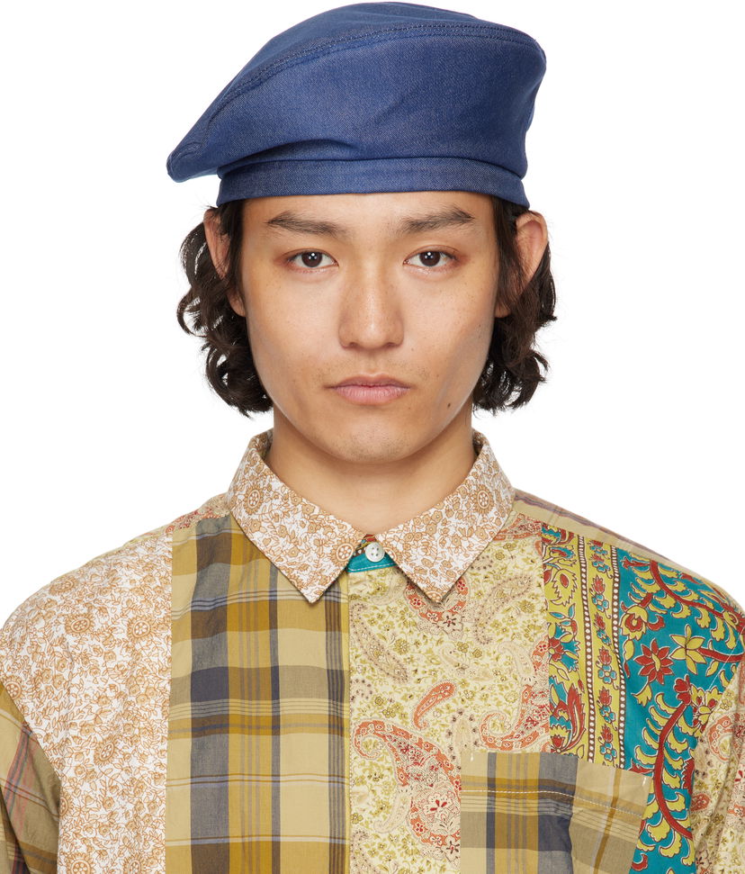 Baretka Engineered Garments Engineered Garments Denim Beret Modra | 25S1H005