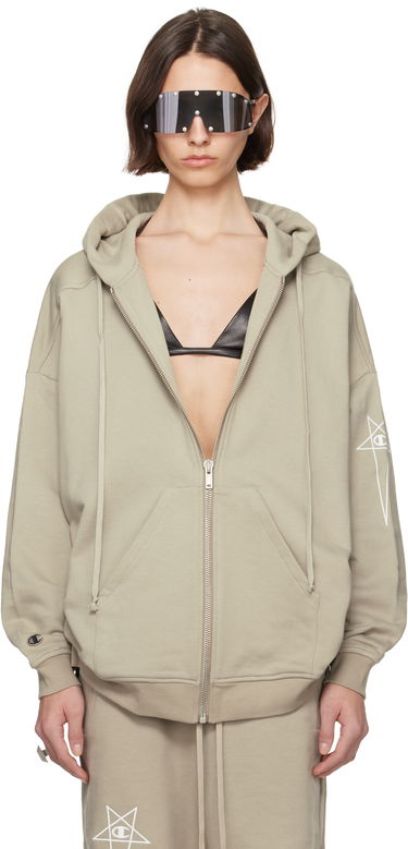Pulover Rick Owens Rick Owens Champion Edition Jumbo Jason's Hoodie Zelena | CW01E1663 CHFE, 0