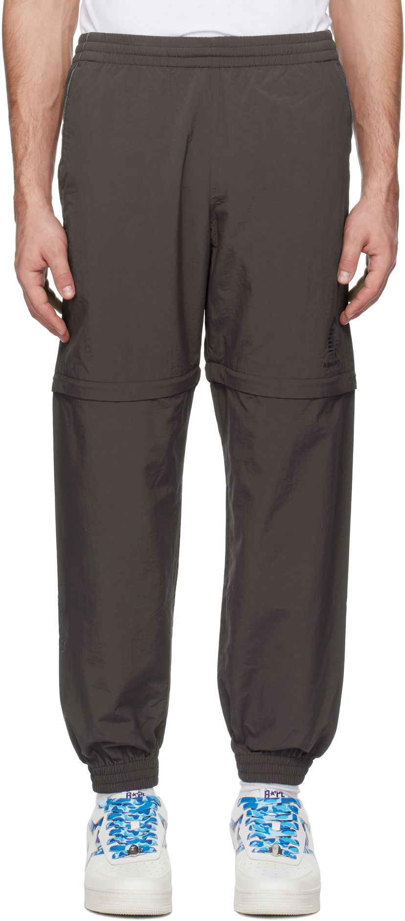 Trenirka BAPE BAPE Tiger & Dragon Zip-Off Track Pants Siva | 001PTK701002L