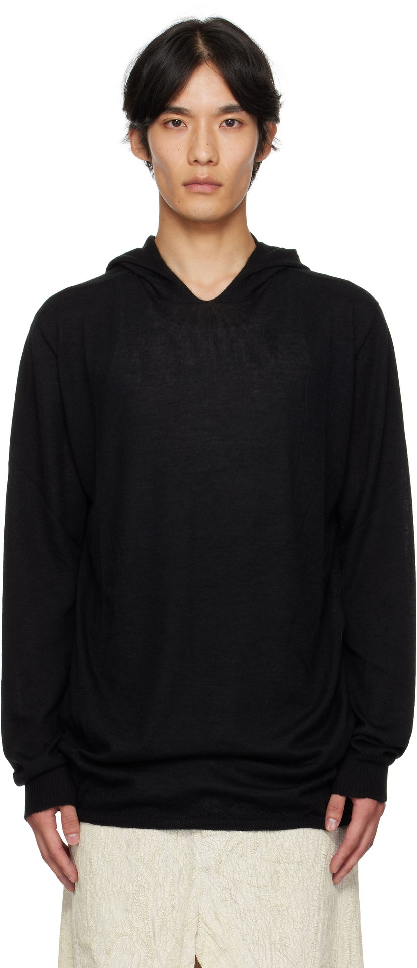 Pulover Rick Owens Rick Owens Concordians Long Sleeve Hoodie Črna | RU02E1623 WS