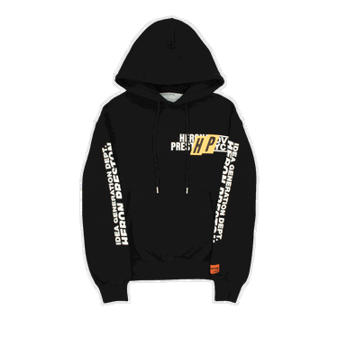 Pulover HERON PRESTON HP Real Estate Hoodie Črna | HMBB024F22JER0101001, 0