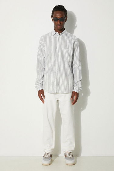 Srajce Samsoe Samsoe Samsoe Samsoe Regular Fit Shirt with Classic Collar Bela | M23200057, 1