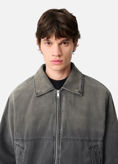 Jakna AXEL ARIGATO Denim Jacket with Faux Fur Collar Siva | A3157003, 8