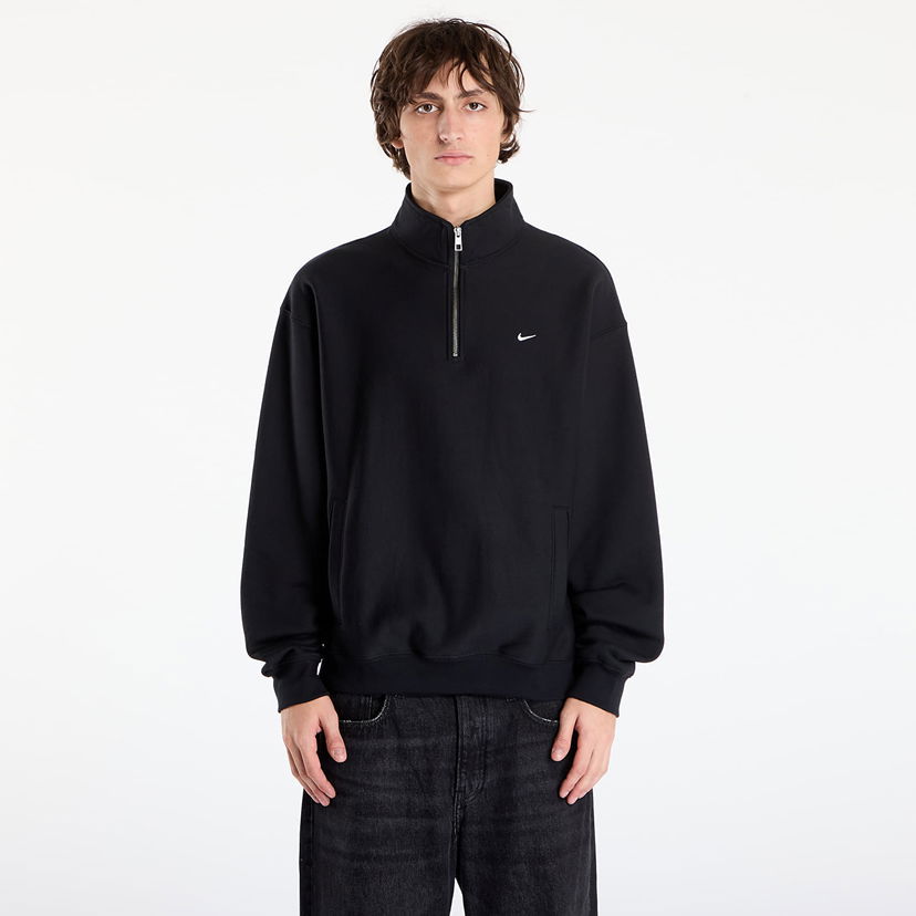 Pulover Nike Solo Swoosh Fleece Quarter-Zip Top Črna | HV1094-010