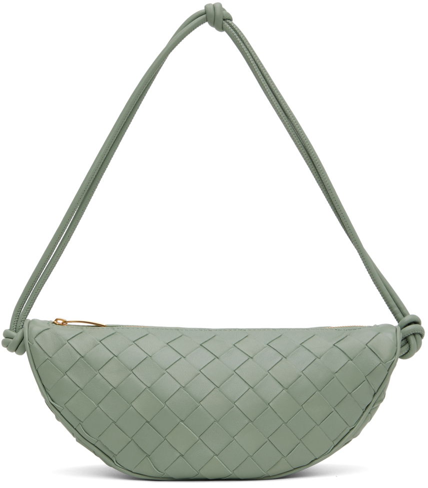 Torba za čez ramo Bottega Veneta Pouch On Strap Bag Zelena | 729377 VCPP3, 0