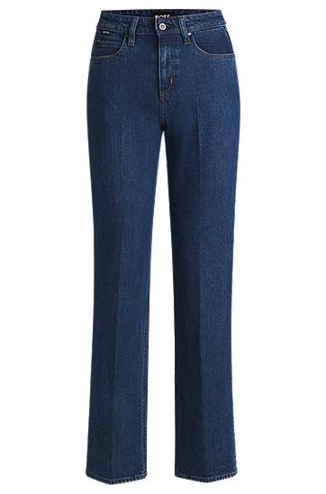 Kavbojke BOSS Slim-Fit Comfort-Stretch Jeans Modra | 50528996