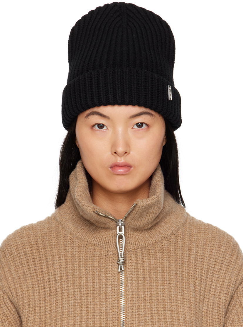 Beanie Eytys Ribbed Knit Beanie Črna | X134004