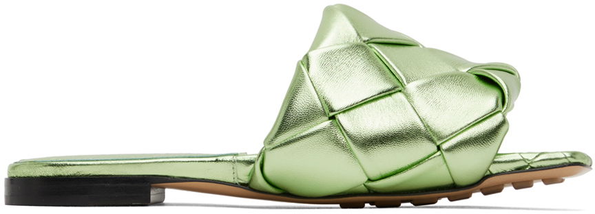 Superge in čevlji Bottega Veneta Lido Sandals "Green" Zelena | 608853 V29N0, 0