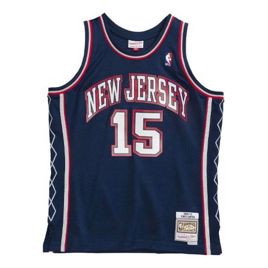 Dres Mitchell & Ness New Jersey Nets Basketball Swingman Jersey Mornarica | SMJYAC19170-NJNNAVY06VCA