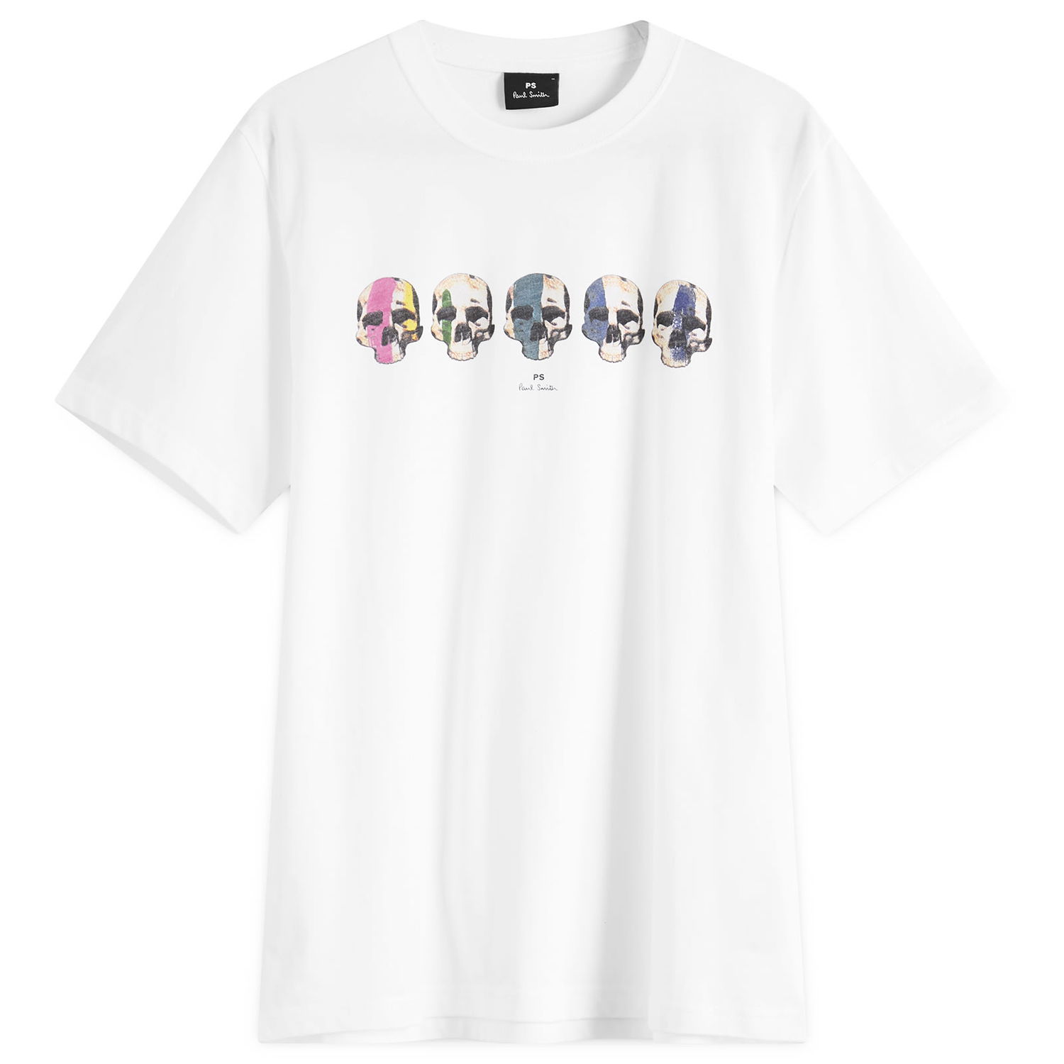 Majica Paul Smith Paul Smith Multi Skull T-Shirt, Size Large Bela | M2R-011R-PP5129-01, 0