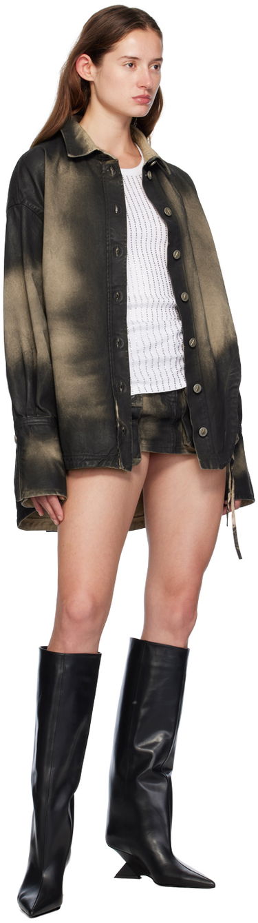 Krila The Attico Attico Fay Denim Miniskirt Črna | SPEWCS136 C109, 3