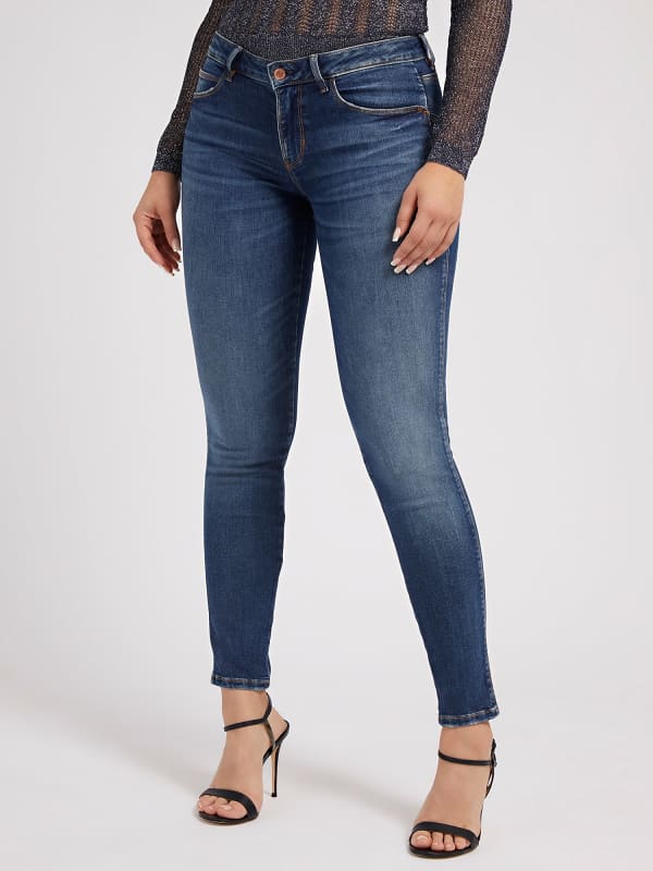 Hlače in kavbojke GUESS Fit Denim Modra | W2YAJ2D4Q02, 0