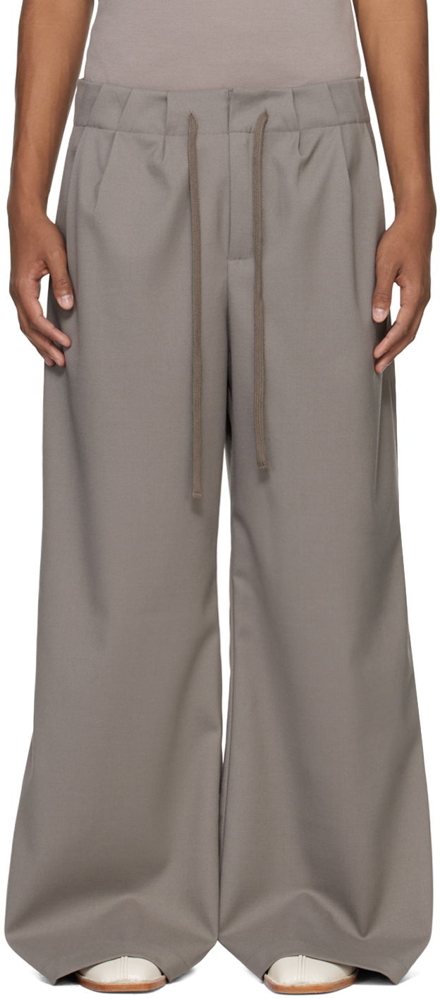 Hlače Entire Studios Cinch Trousers Siva | ES2546GR