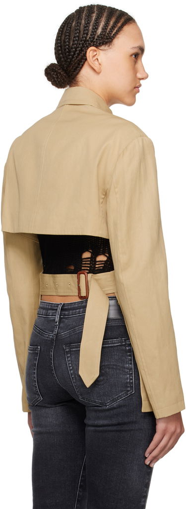 Jakna R13 R13 Open Back Blazer Bež | R13WR257-R318B, 2